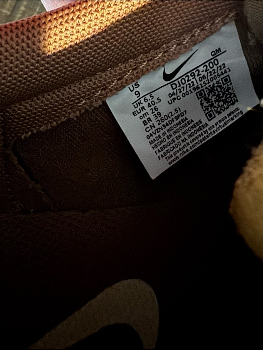 Nike Blazer Low Platform Women's Low-Top Leather Sneakers in Driftwood - Picture 7 of 7